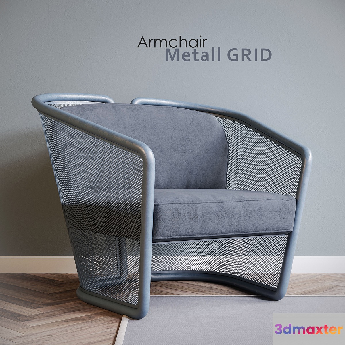 Chair Metall GRID 3D Max