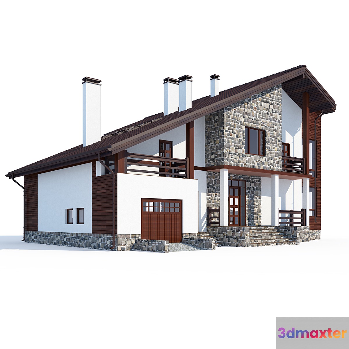 ABS House V55 3D Max
