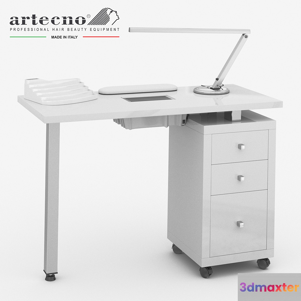 Manicure table Square Vented 305 LX Artecno 3D Max