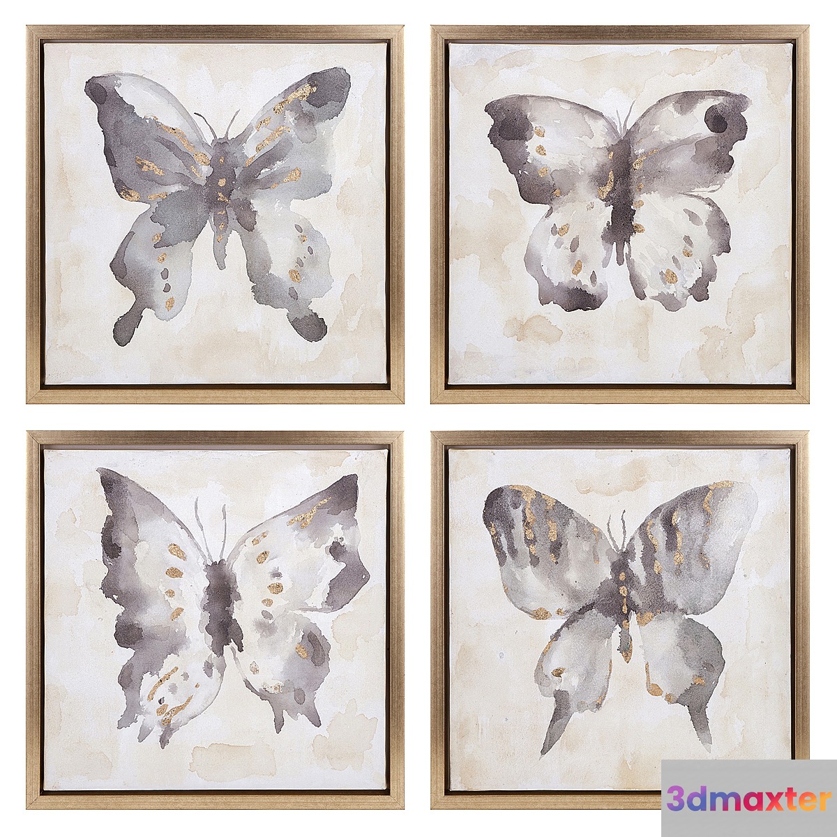 Butterfly 4 Piece 3D Max