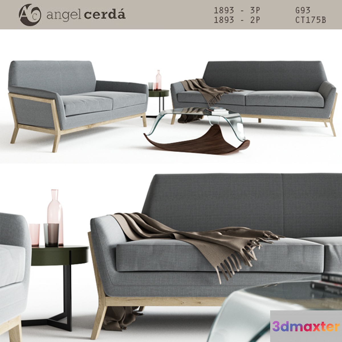 Angel Cerda furniture 3D Max