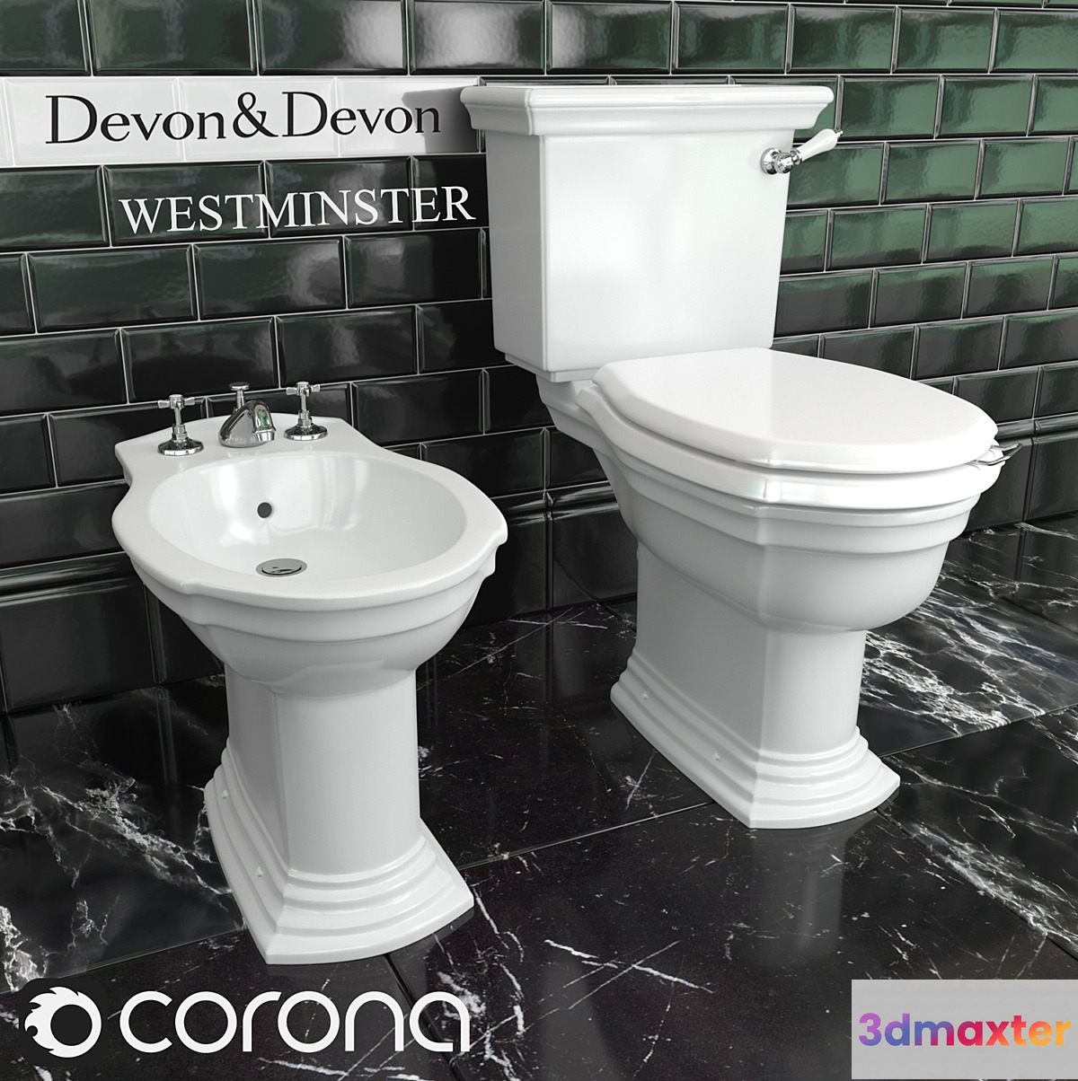 Toilet bowl and bidet Devon & Devon Westminster