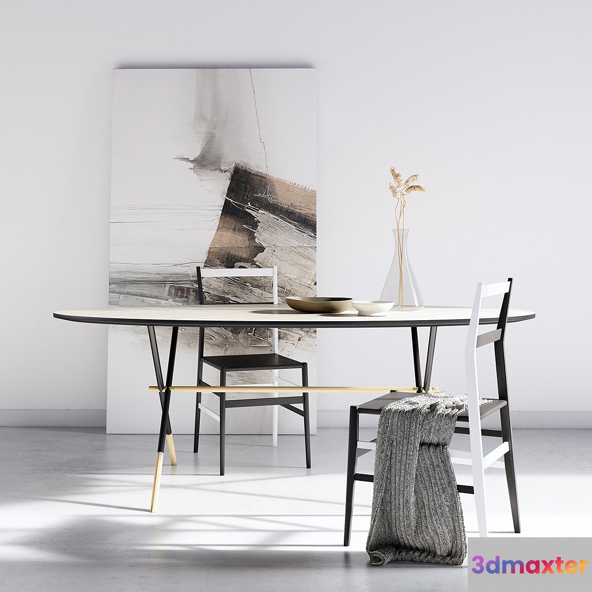 Pietro Russo Piuma Table Set 3D Max