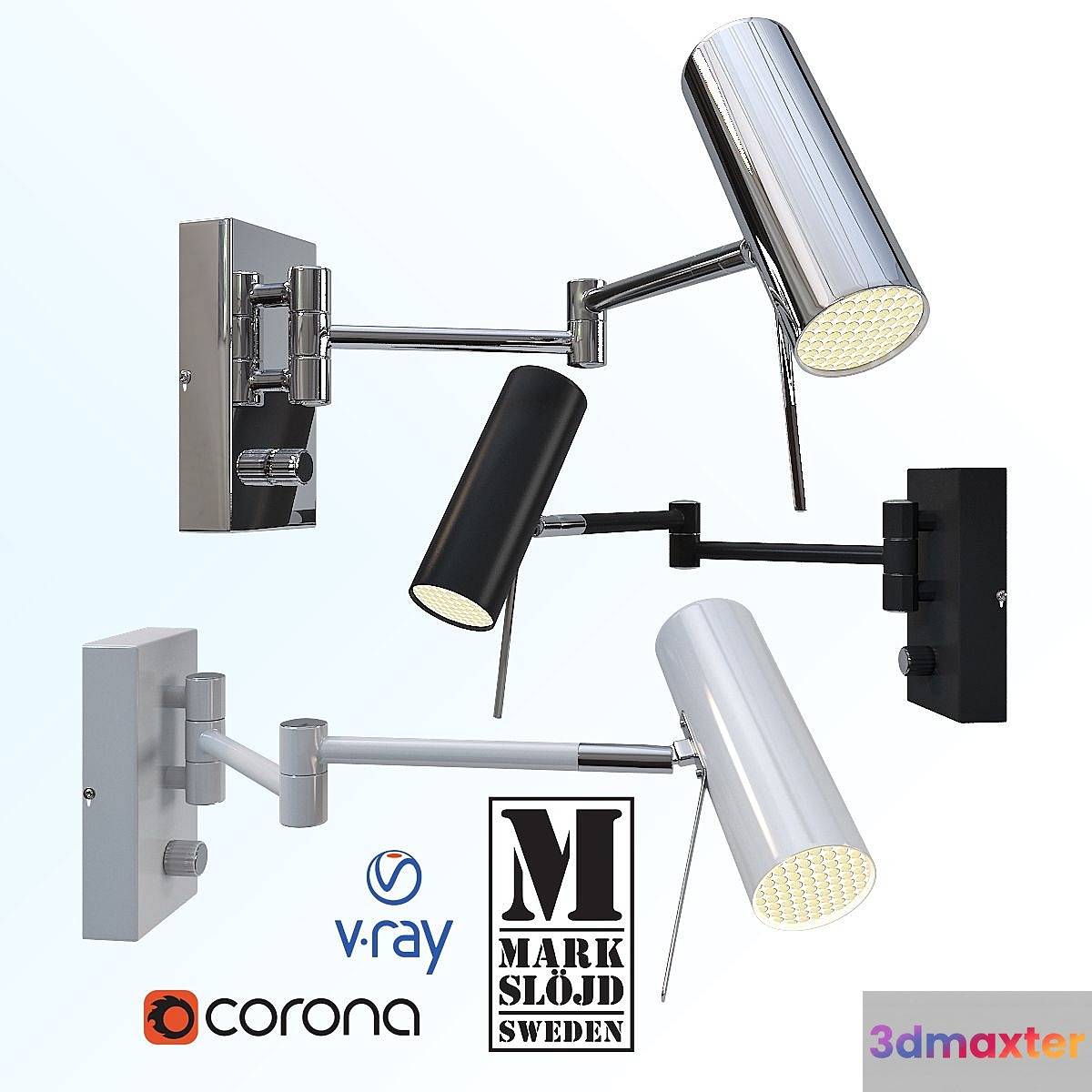 Wall lamp model Roma from the company Markslöjd Sweden.