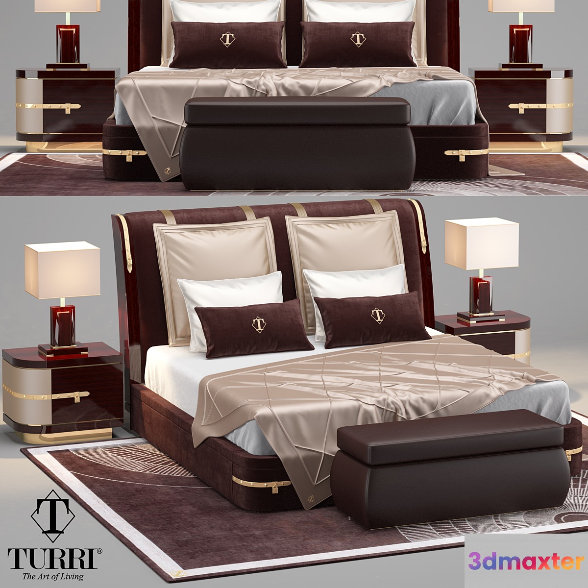 Turri Diamonds Bed