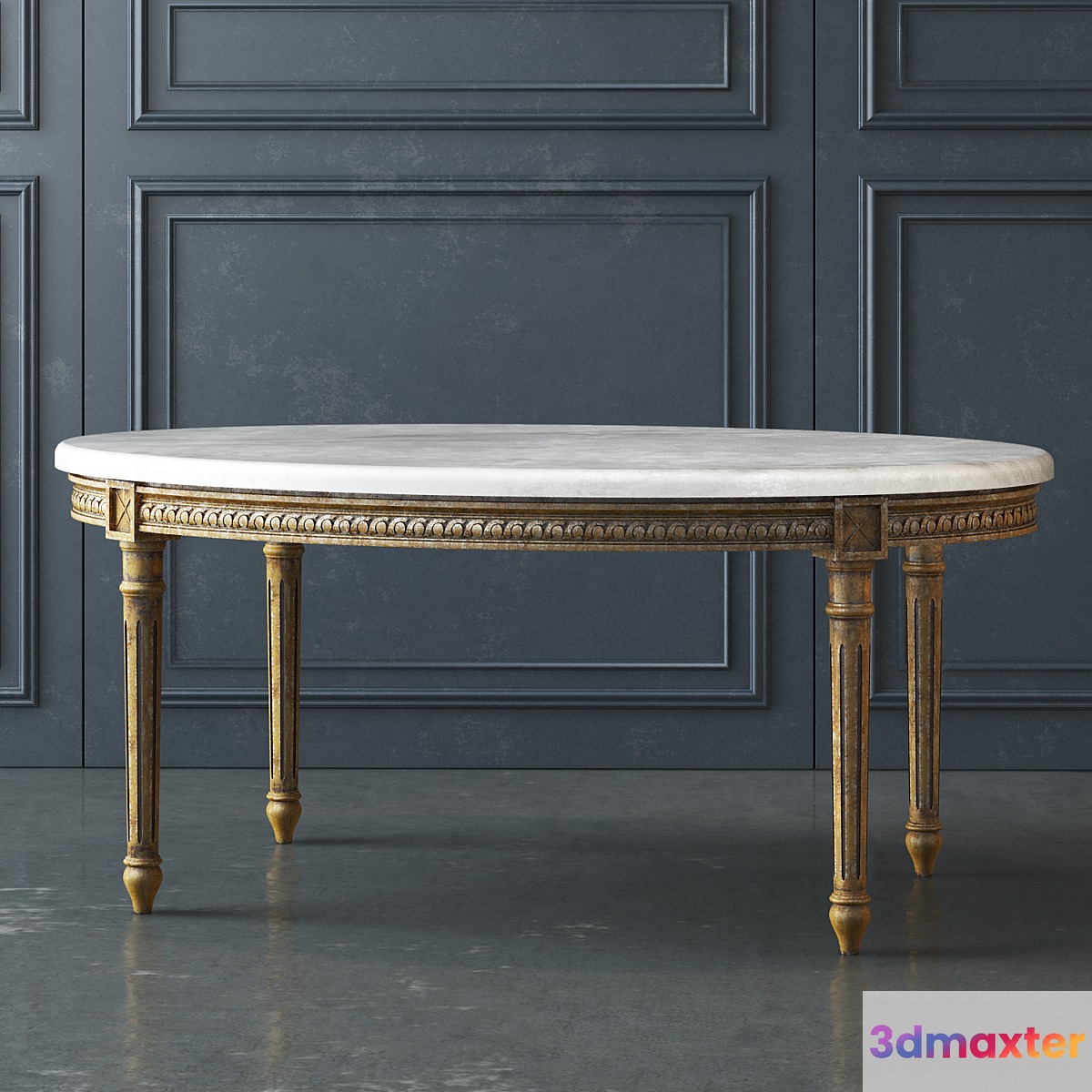 Vintage Coffee Table: 1940: Eloquence TCVM68068 3D Max