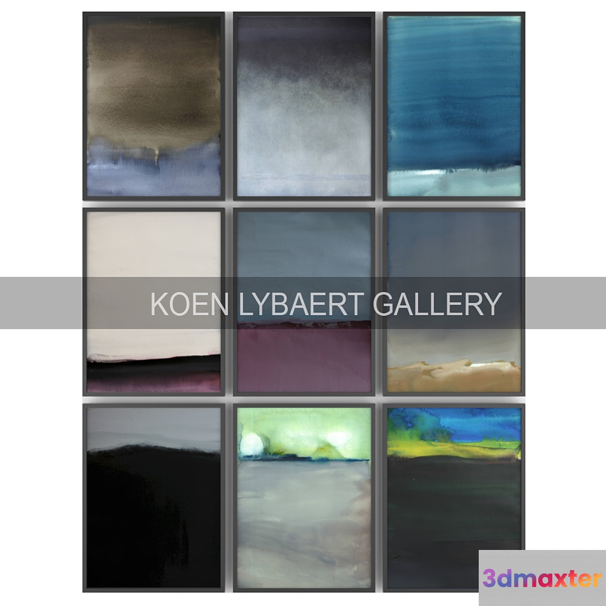 Paintings by Koen Lybaert | Set 20 3D Max
