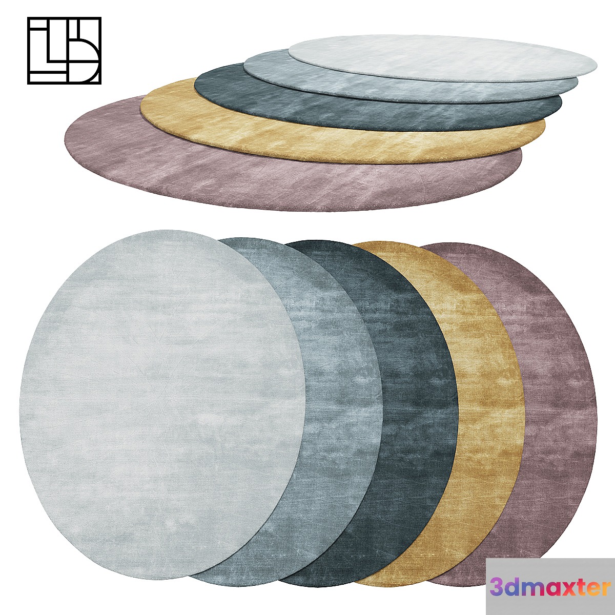 Linie Design Mondo rugs 3D Max