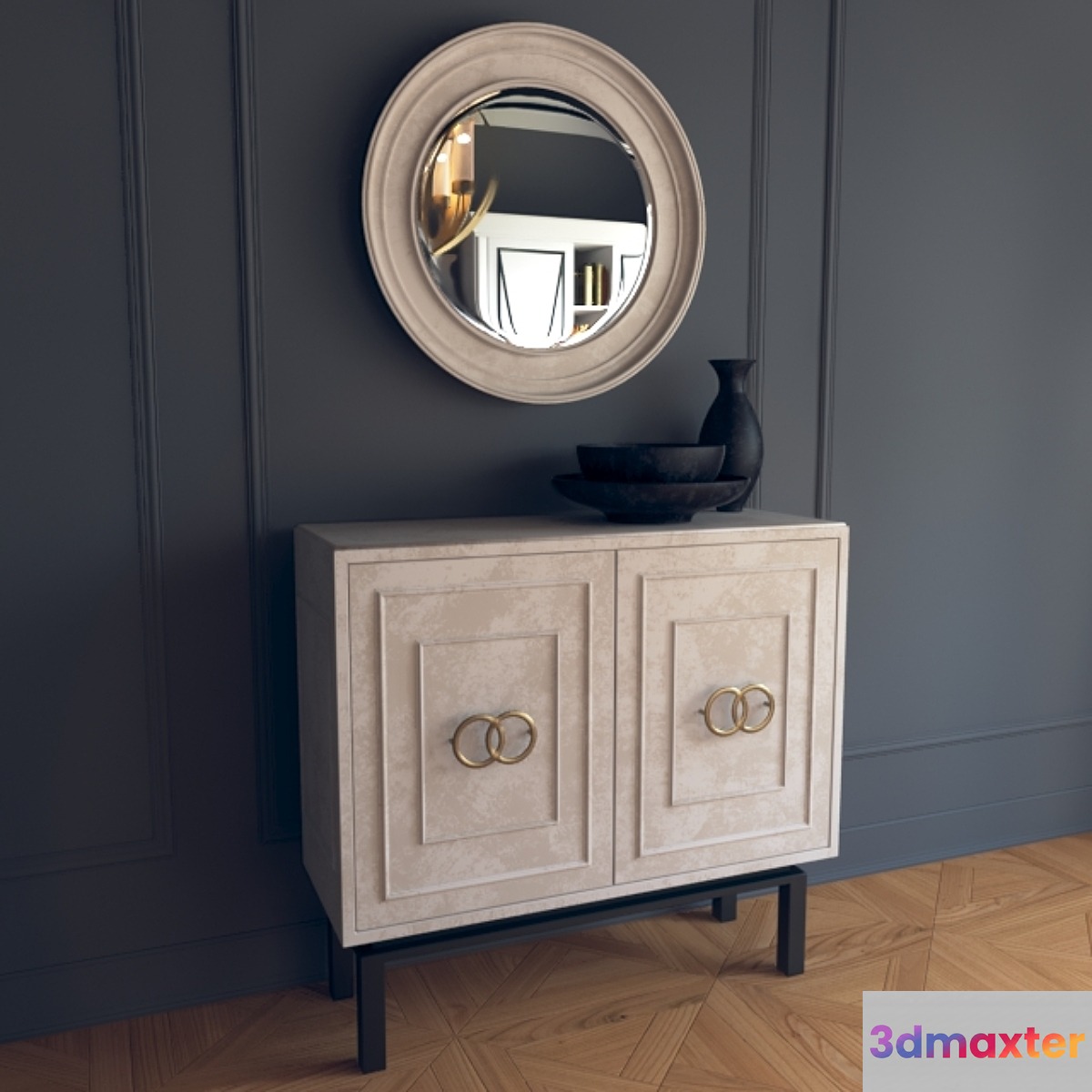 Classic dresser with mirror