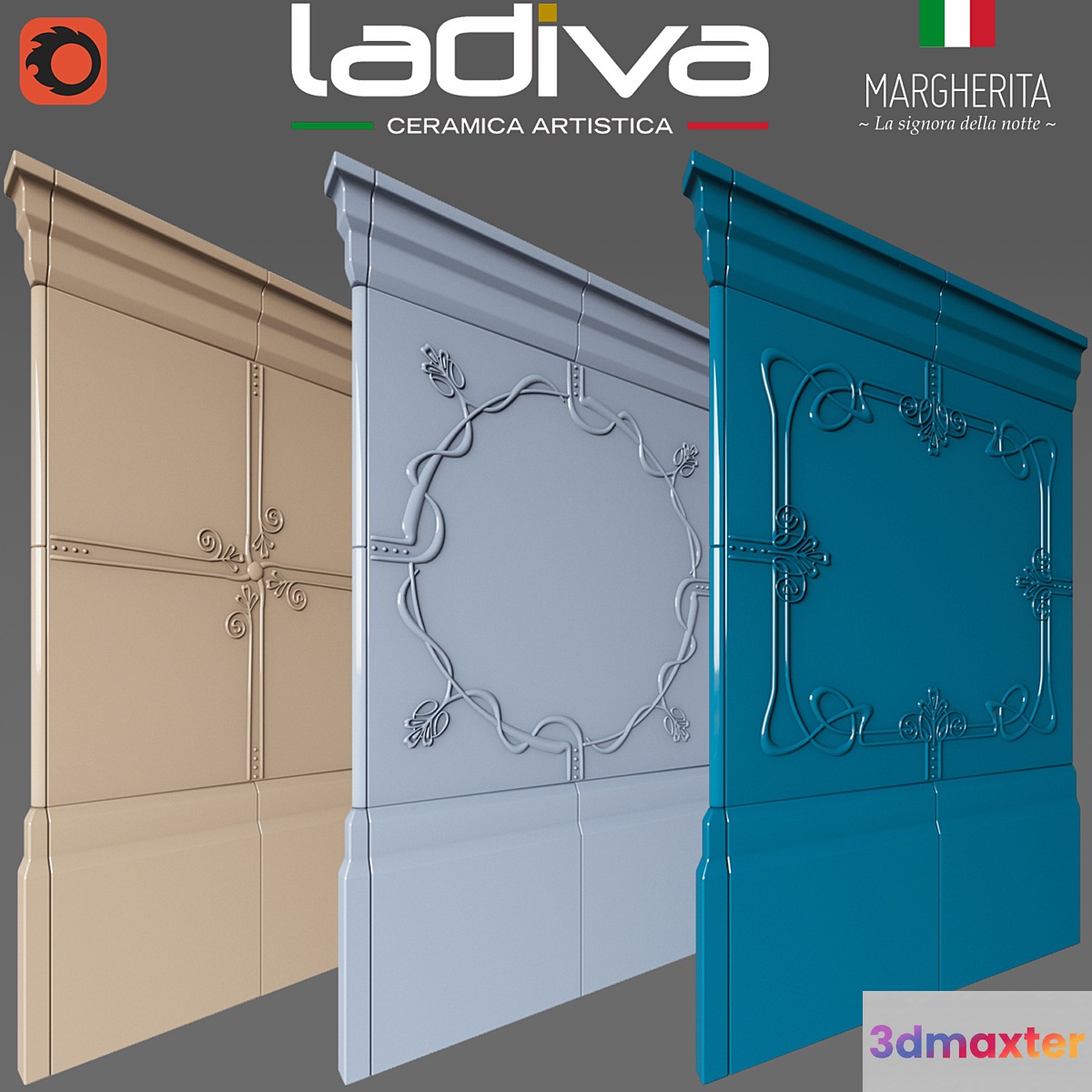 LaDiva Margherita tile 3D Max
