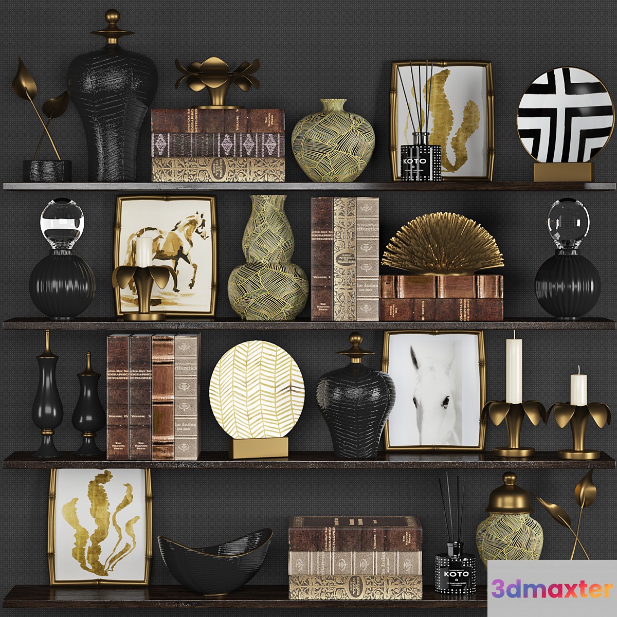 Decoration set 5 3D Max