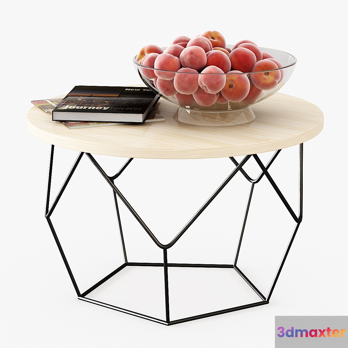 Table with peaches 3D Max