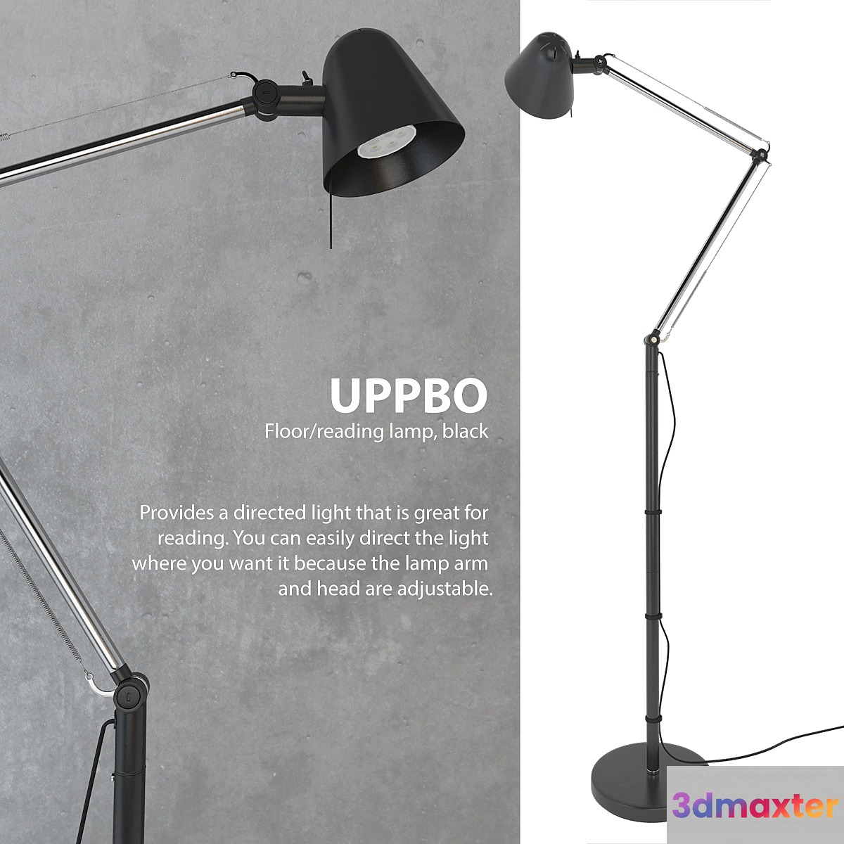 UPPBO floor lamb 3D Max