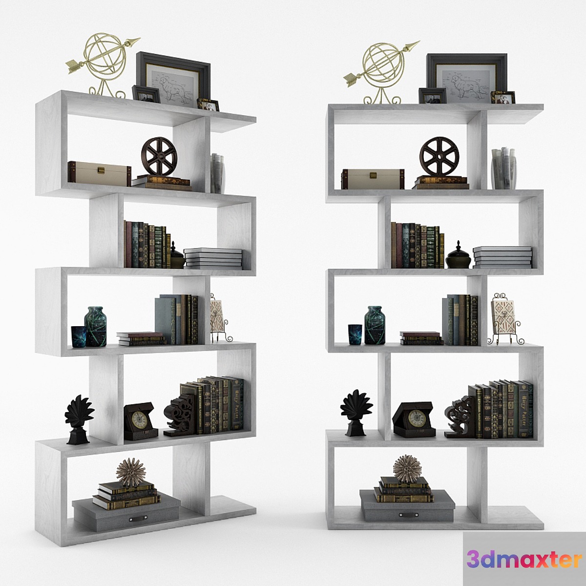 Arteriors Carmine Bookshelf 3D Max