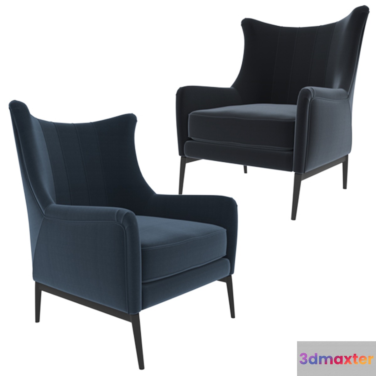 Armchair Vivian 3D Max