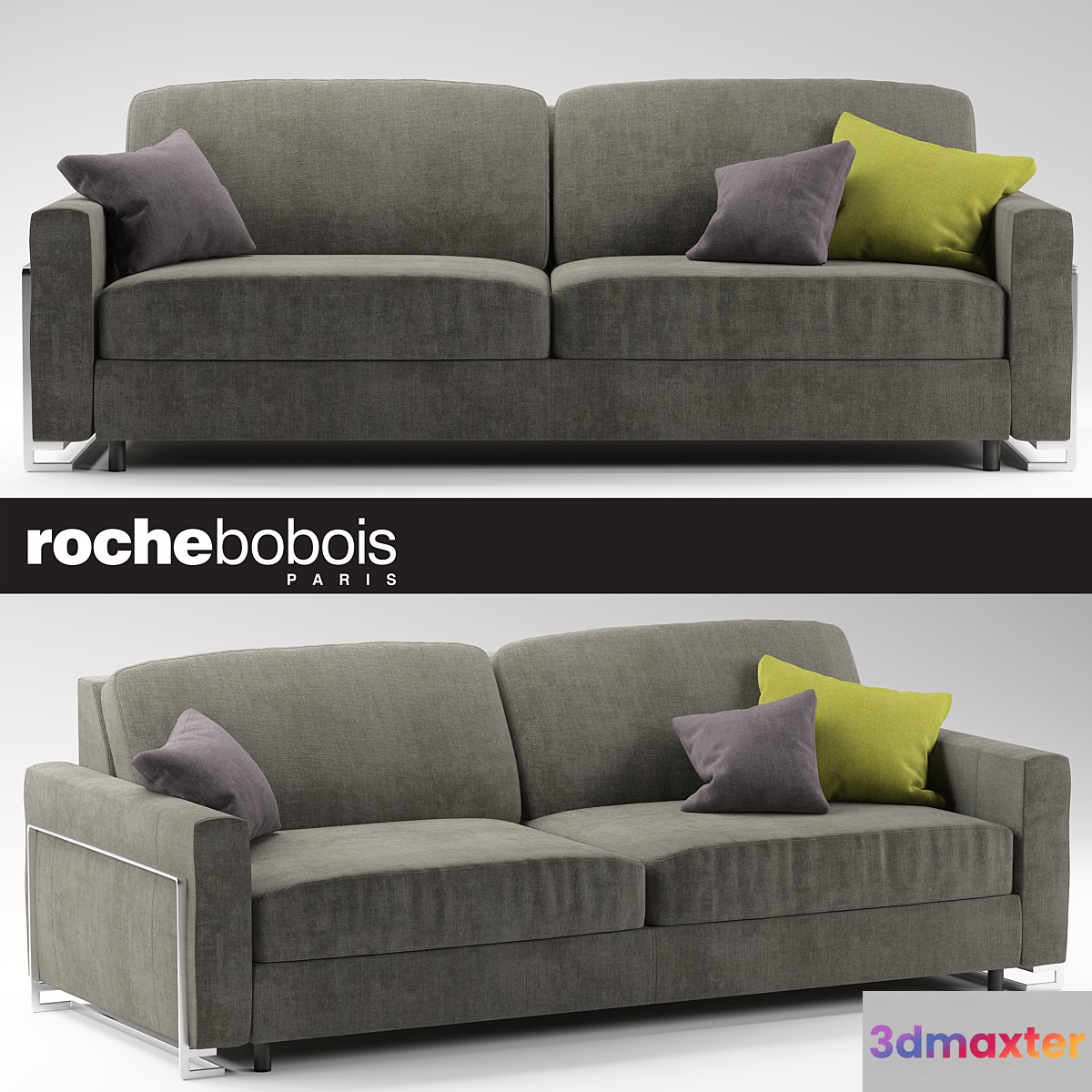 DETENTE 3-SEAT SOFA-BED 3D Max
