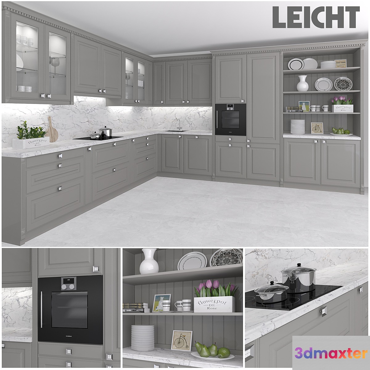 Kitchen leicht 3D Max