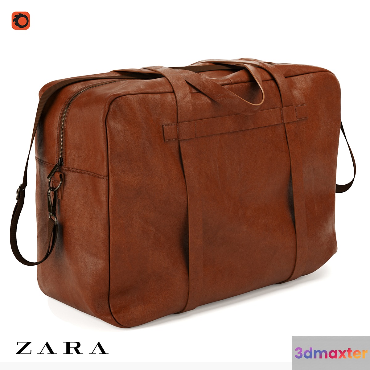 Zara Leather Bag 3D Max