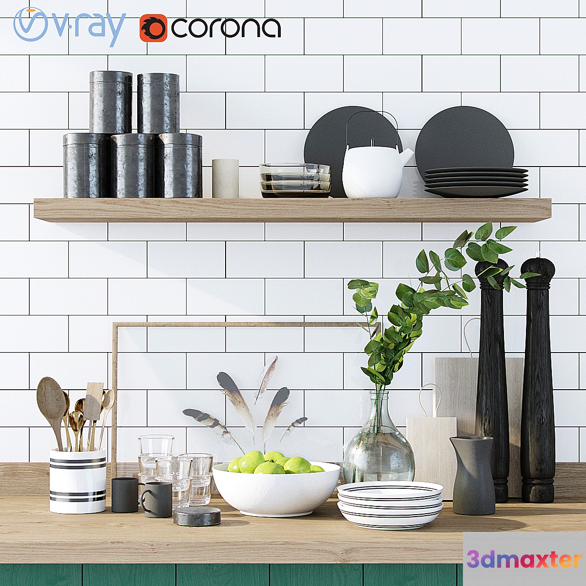 Kitchen set 3D Max