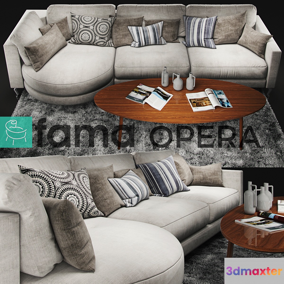 Sofa Fama Opera White