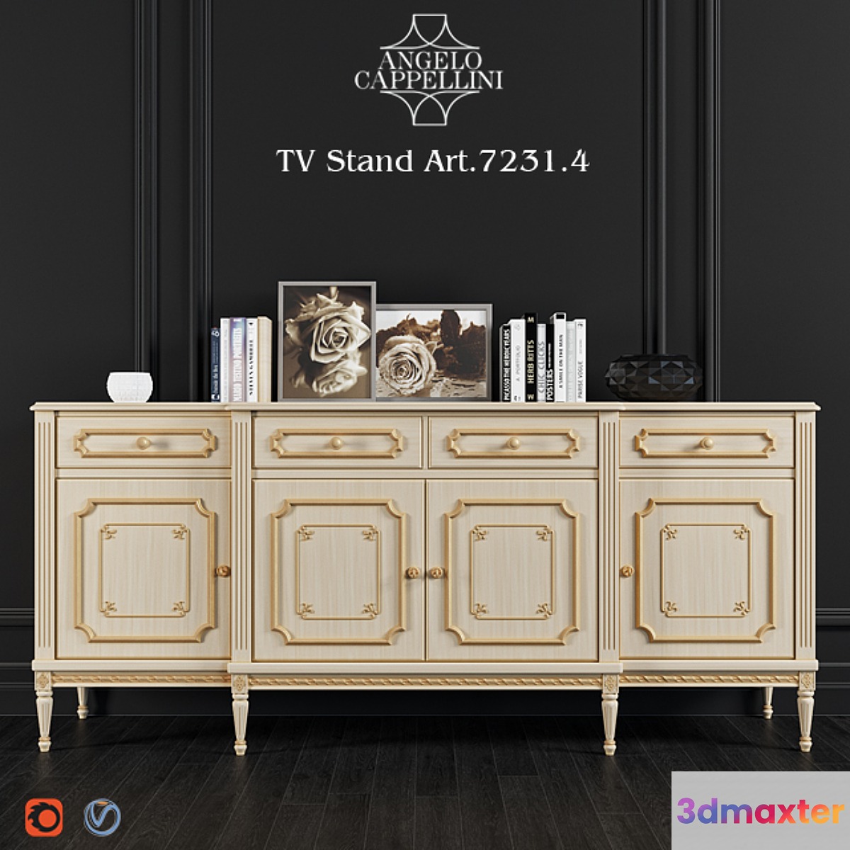 Angelo Cappellini TV Stand Art.7231 _ 04