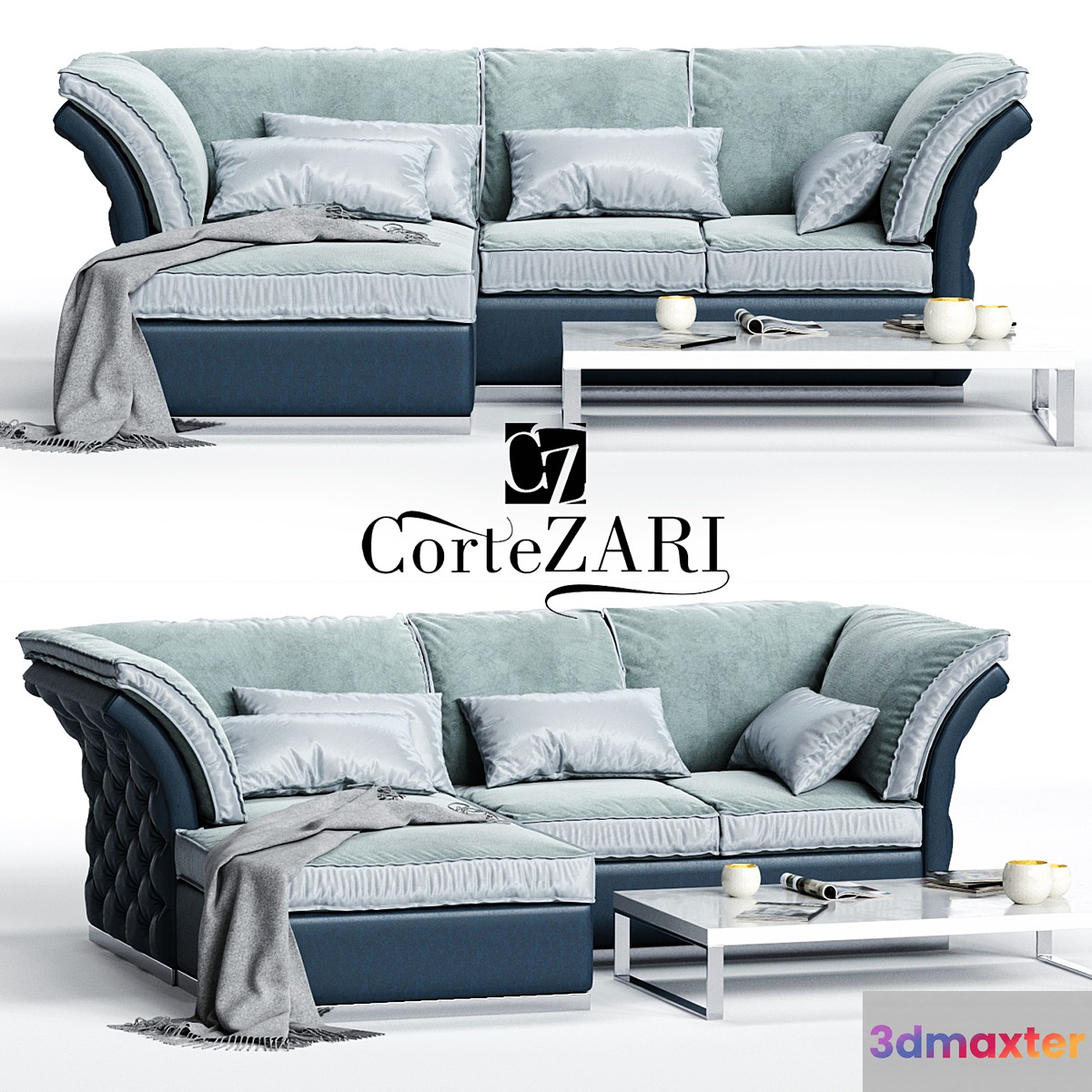 CorteZARI TIAGO Corner Sofa - No.3
