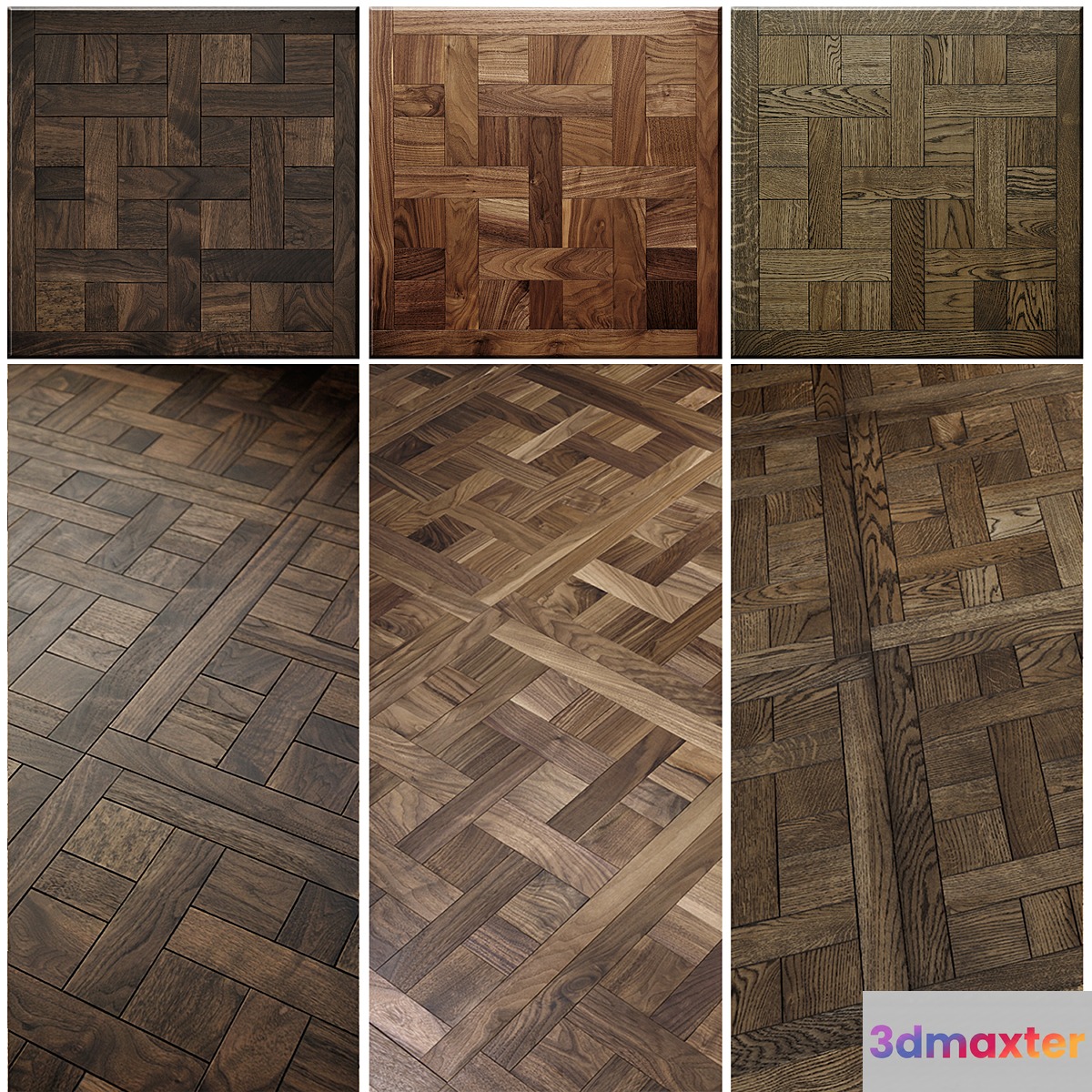 MOSAIC WOOD FLOORS_5 3D Max