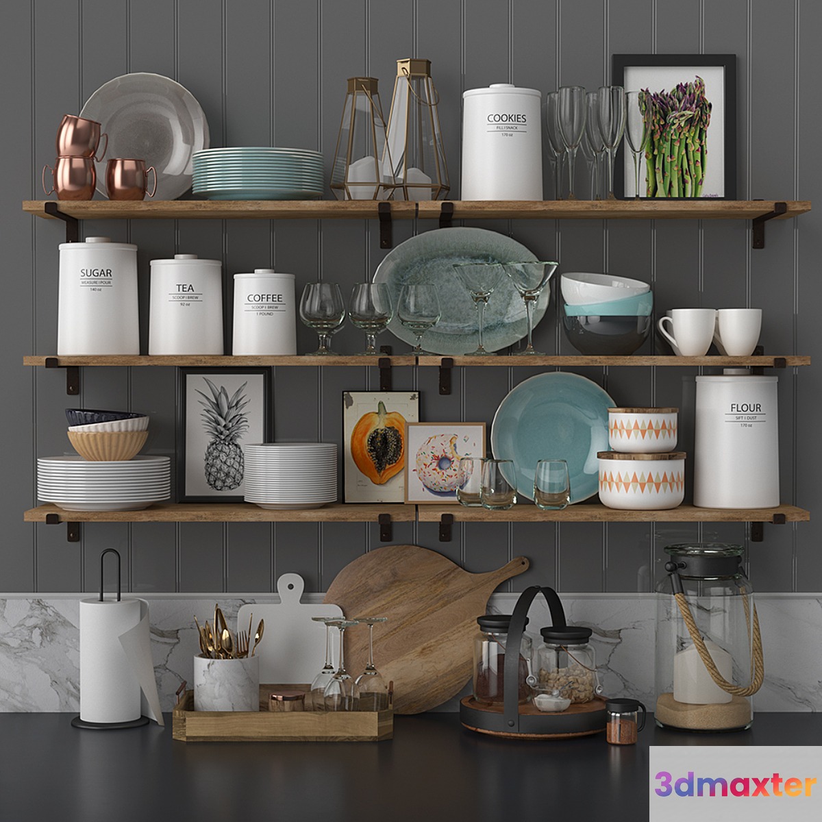 Kitchen decor set - No.10