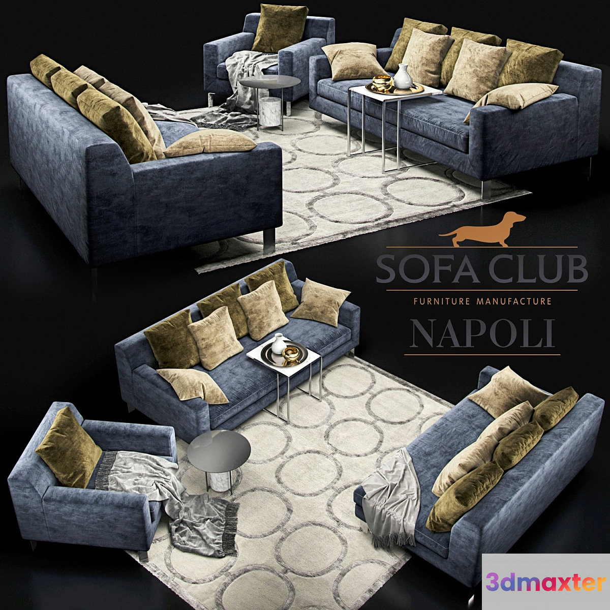 Sofa Napoli Sofa Club blue