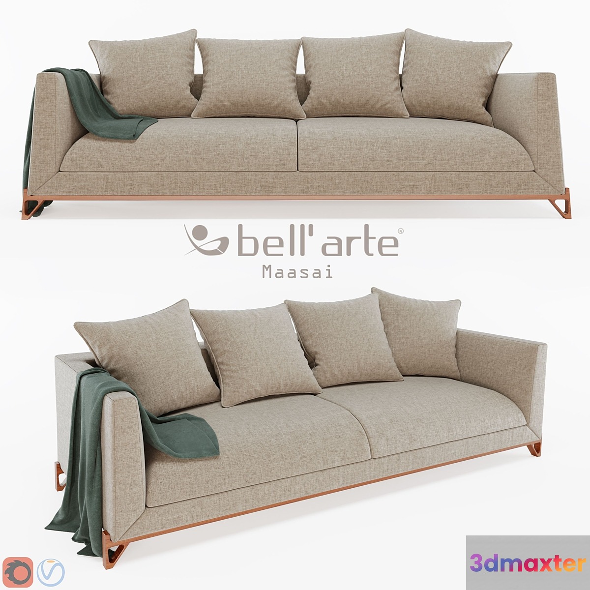 Bell'Arte - Maasai Sofa 3D Max