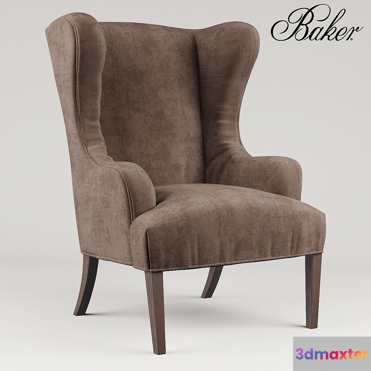 Baker Wing Chair 3D Max
