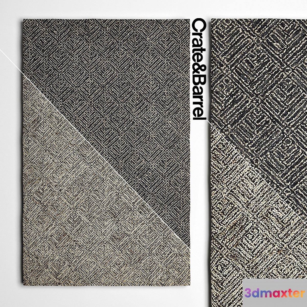 Carpets Crate and Barrel Curtis Series 3D Max