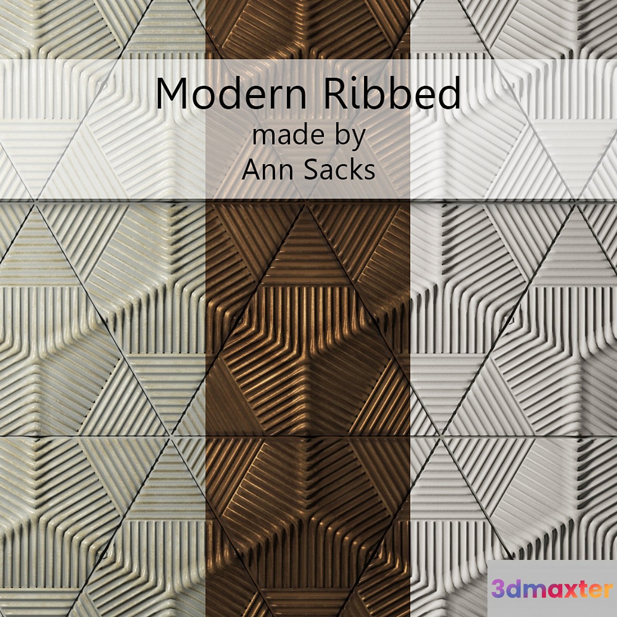 Tile Modern Ribbed by Ann Sacks 3D Max