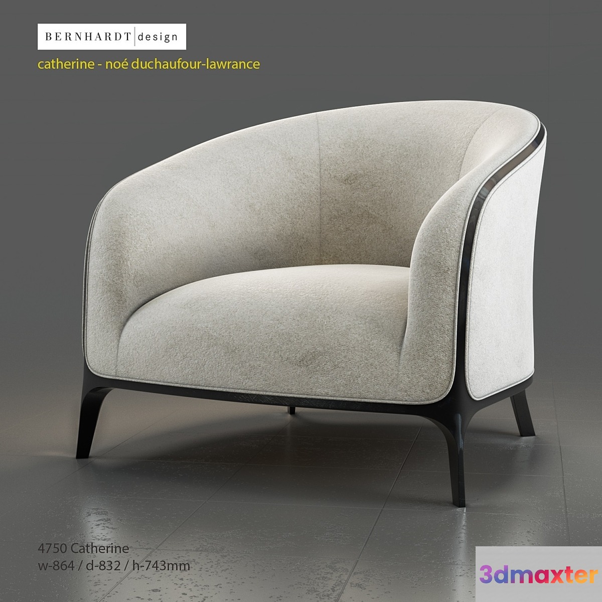 Catherine lounge chair 3D Max