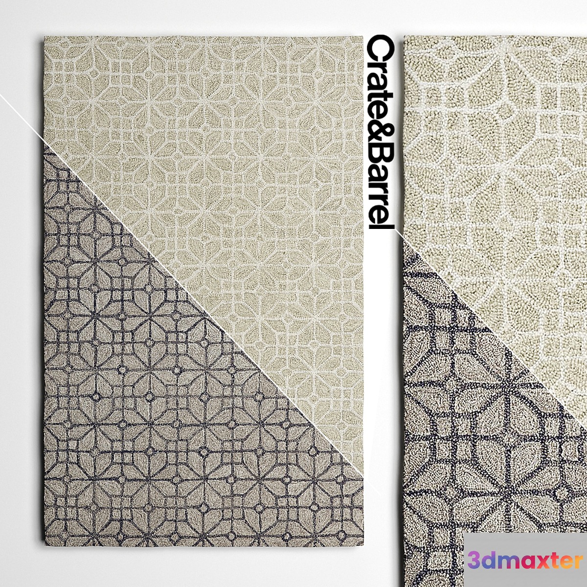 Carpets Crate and Barrel Rhea series 3D Max