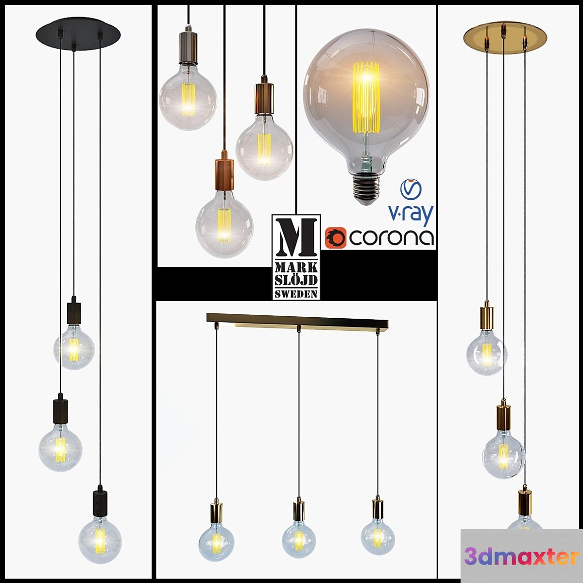 Ceiling fixtures model SKY from the company Markslojd Sweden.