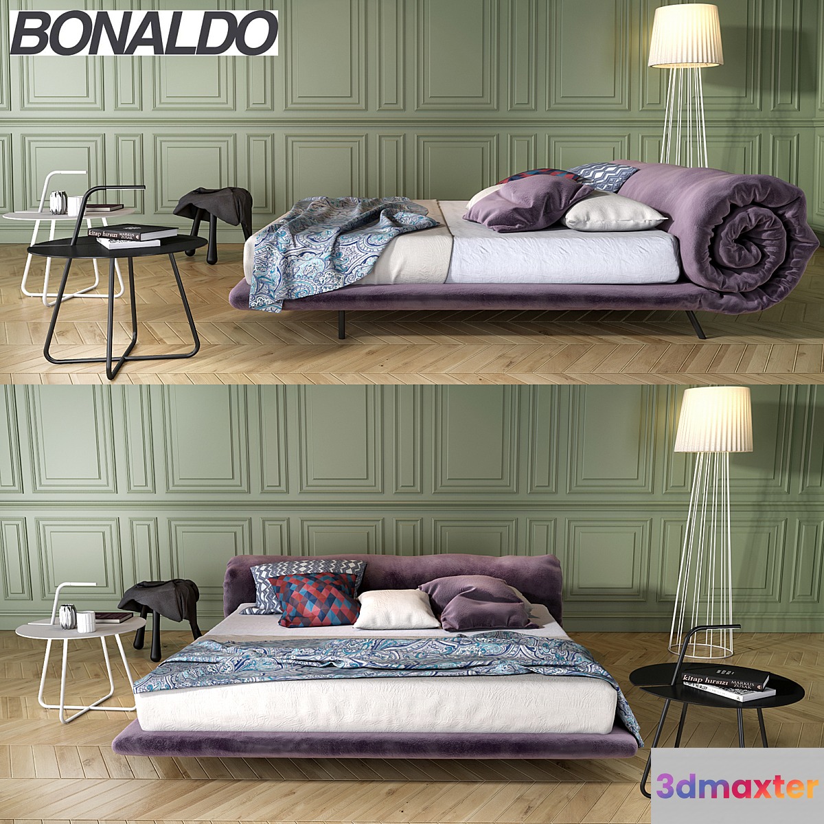 Bonaldo Blanket bed 3D Max