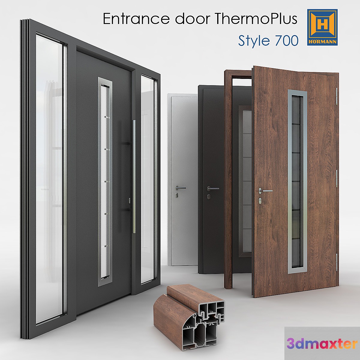 Entrance_door_Hormann_s700 3D Max