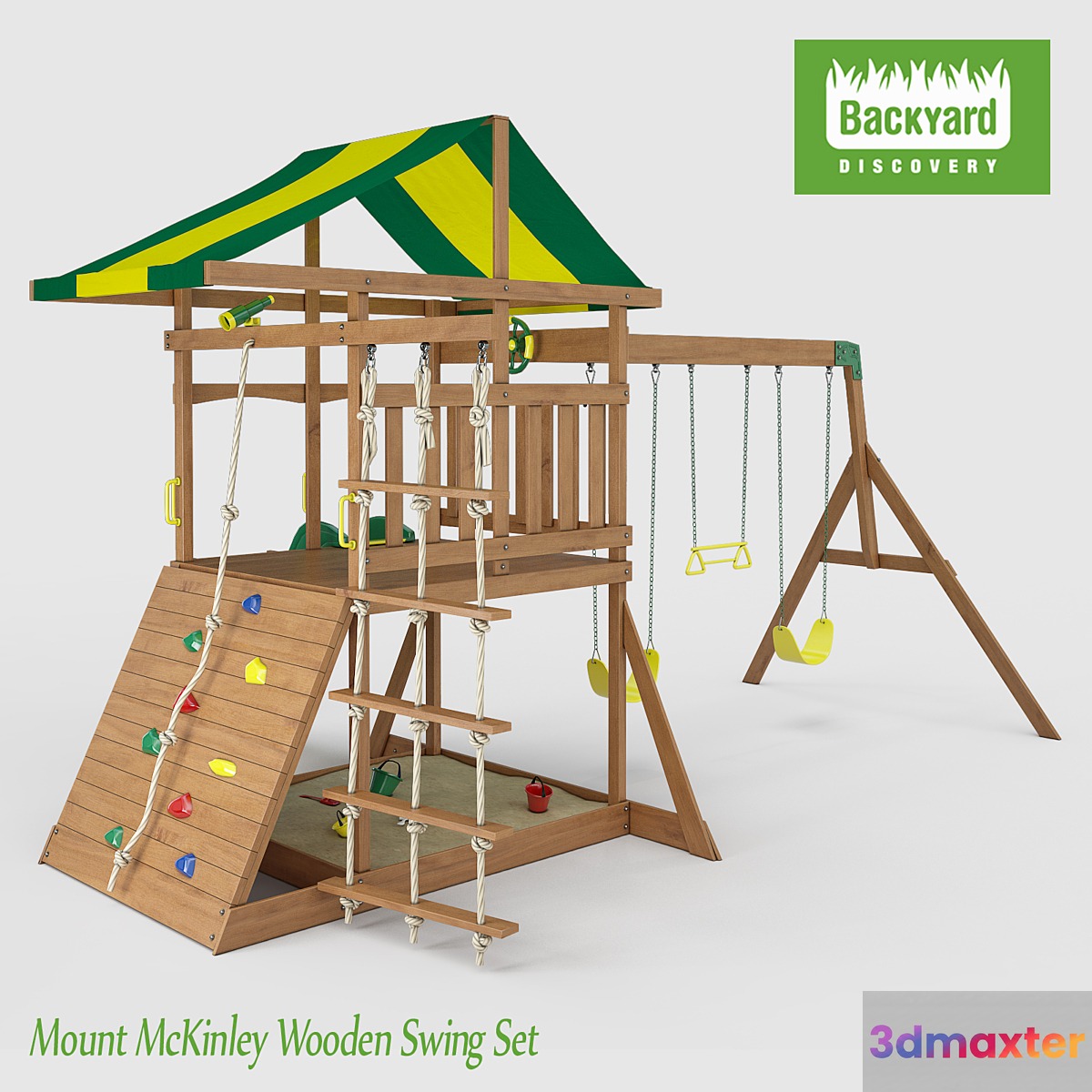 Mount McKinley Wooden Swing Set - No.3