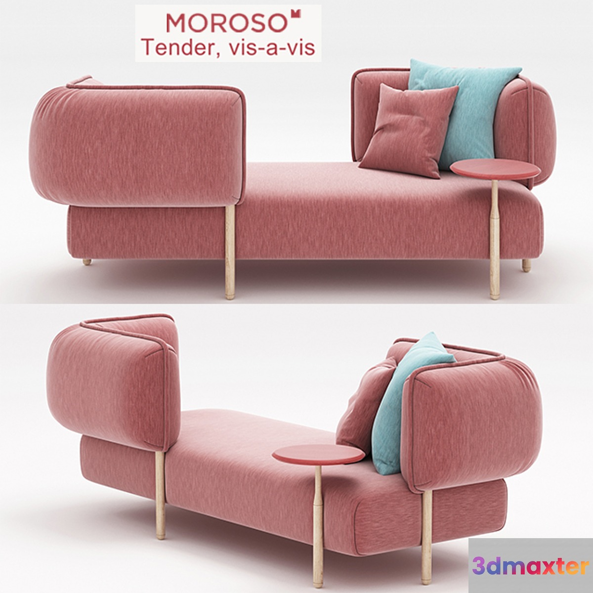 Tender daybed + bench vis-a-vis