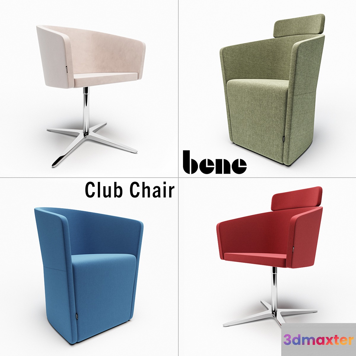 Bene Club chair 3D Max