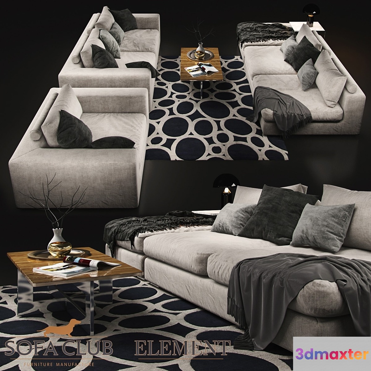 Sofa Cristal Sofa Club White - No.2