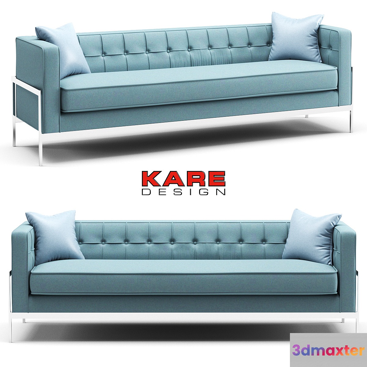 Kare Sofa Loft 3-Seater 3D Max