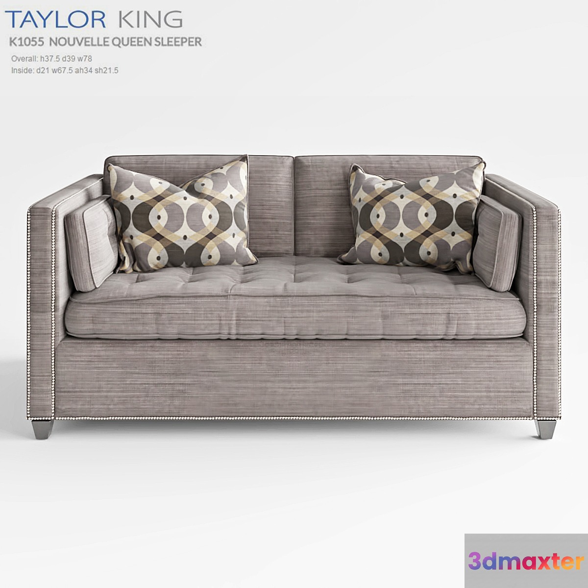 TAYLOR KING NOUVELLE QUEEN SLEEPER 3D Max