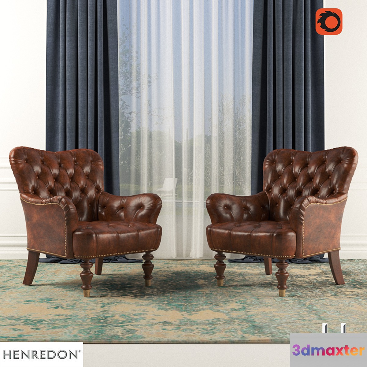 HENREDON - HAMANA CHAIR 3D Max