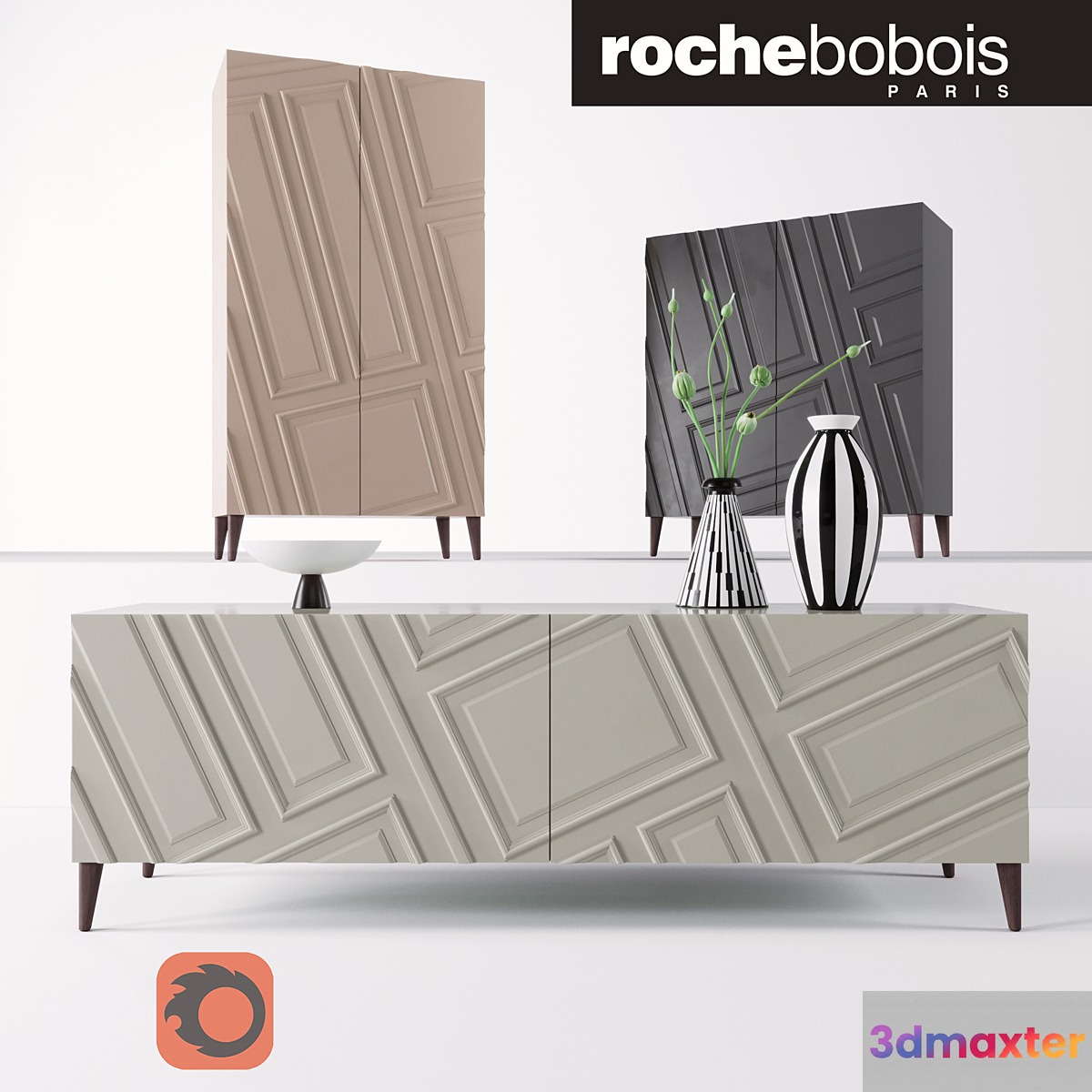 ASTRAGALE SIDEBOARD 3D Max