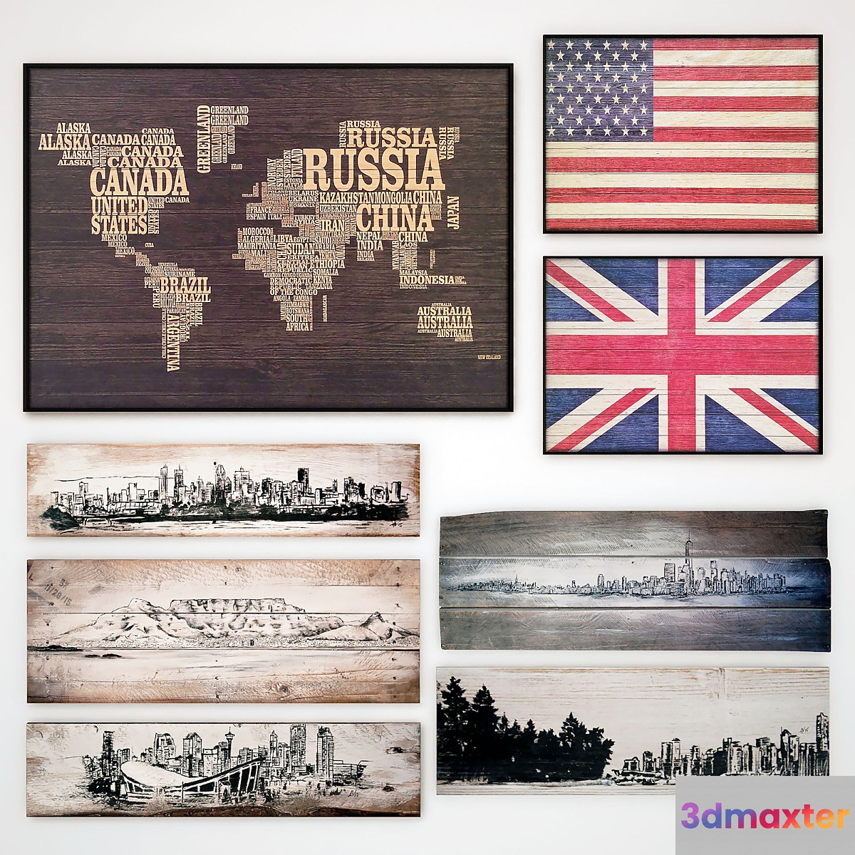 Wooden panel. Collection 48