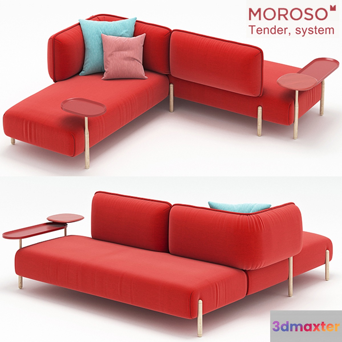 Tender sofa system 3D Max