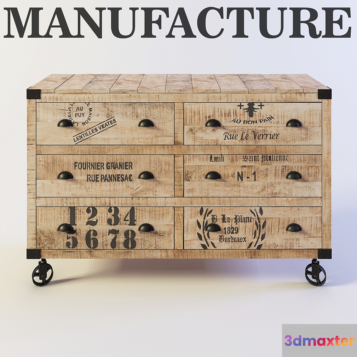 Chest of drawers MANUFACTURE Loft Art
