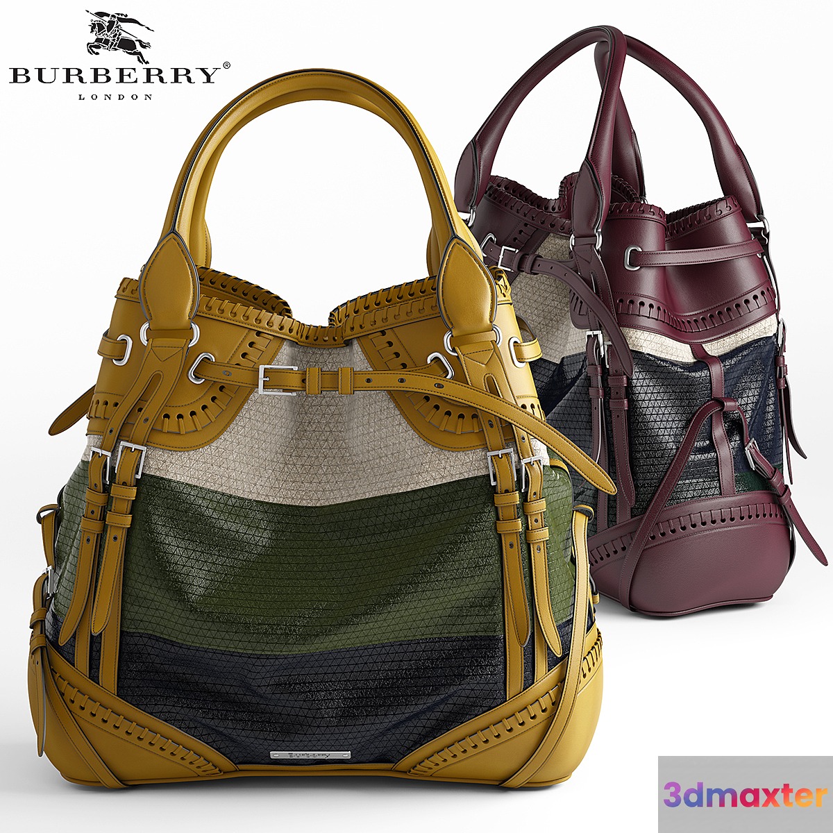 Burberry Whipstitch Bag 3D Max